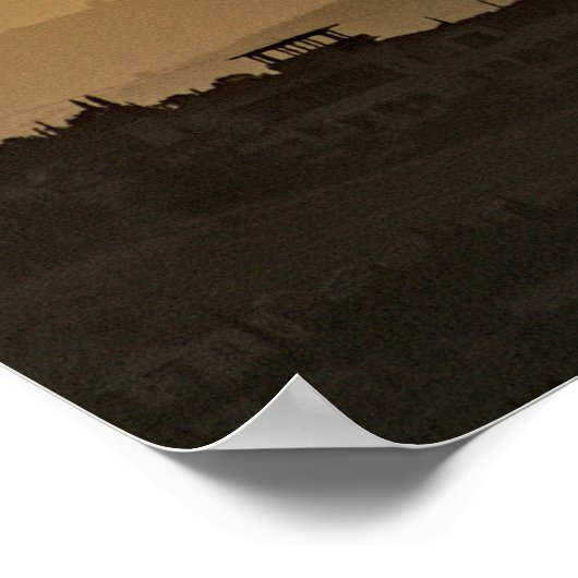 Sunrise over de bergen, Poster Cyprus (2945) (Hoek)