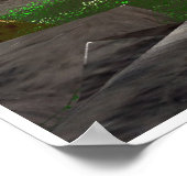 Sunrise over de bergen-wegen #3 poster (Hoek)