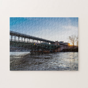 Sunrise over de brug Bir-Hakeim in de winter - Par Legpuzzel