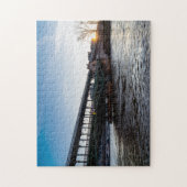 Sunrise over de brug Bir-Hakeim in de winter - Par Legpuzzel (Verticaal)