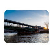 Sunrise over de brug Bir-Hakeim in de winter - Par Magneet (Horizontaal)