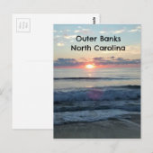 Sunrise over de buitenbanken van North Carolina Briefkaart (Voorkant / Achterkant)