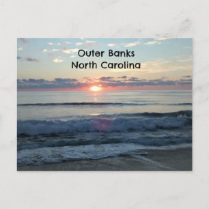 Sunrise over de buitenbanken van North Carolina Briefkaart