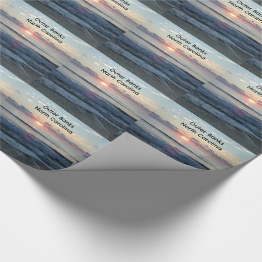 Sunrise over de buitenbanken van North Carolina Cadeaupapier (Hoek)