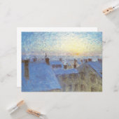 Sunrise over de daken (door Eugène Jansson) Kaart (Voorkant / Achterkant in situ)