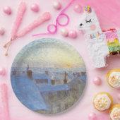 Sunrise over de daken (door Eugène Jansson) Papieren Bordje (Feest)