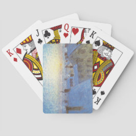 Sunrise over de daken (door Eugène Jansson) Pokerkaarten
