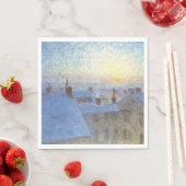 Sunrise over de daken (door Eugène Jansson) Servet (Insitu)