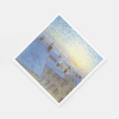 Sunrise over de daken (door Eugène Jansson) Servet (Hoek)