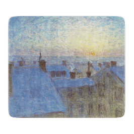 Sunrise over de daken (door Eugène Jansson) Snijplank