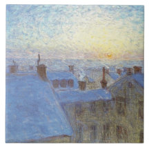 Sunrise over de daken (door Eugène Jansson)