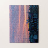 Sunrise over de daken van Parijs in de winter - Fr Legpuzzel (Verticaal)