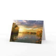 Sunrise over de herfst van de Sympathiekaart