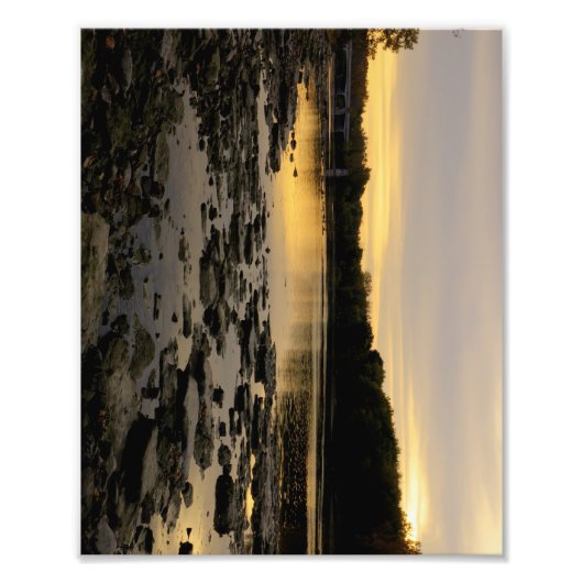 Sunrise over de Maumme rivier Foto Afdruk (Voorkant)