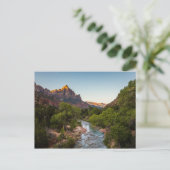 Sunrise over de Watchman Briefkaart (Staand voorkant)