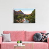 Sunrise Over de Watchman Canvas Afdruk (Insitu (Woonkamer))