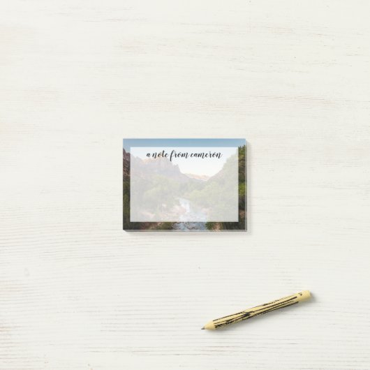 Sunrise Over de Watchman Post-it® Notes (Op bureau)