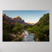 Sunrise Over de Watchman Poster (Voorkant)