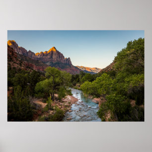 Sunrise Over de Watchman Poster