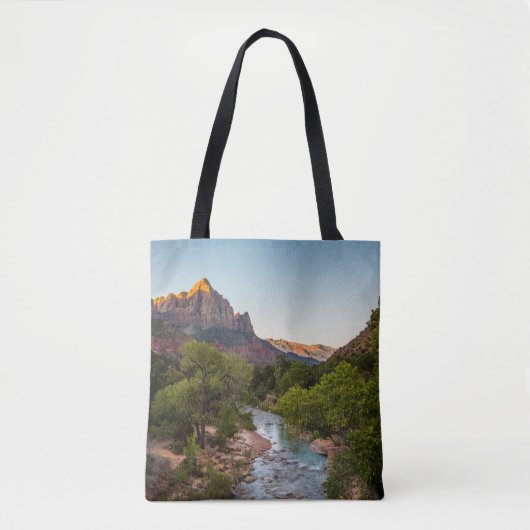 Sunrise Over de Watchman Tote Bag (Voorkant)