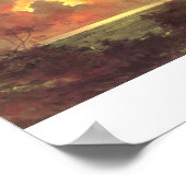 Sunrise Over Diamond Head, olie op schilderdoek Poster (Hoek)