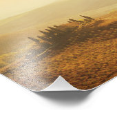 Sunrise over een landschap in Toscane fotoprint Foto Afdruk (Hoek)