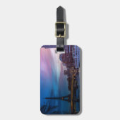 Sunrise over Eiffeltoren - Parijs, Frankrijk, Euro Bagagelabel (Voorkant verticaal)