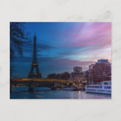 Sunrise over Eiffeltoren - Parijs, Frankrijk, Euro Briefkaart (Voorkant)