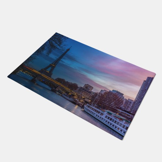 Sunrise over Eiffeltoren - Parijs, Frankrijk, Euro Deurmat (Schuin)