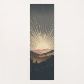 Sunrise Over Forest Mountains Yogamat (Voorkant)