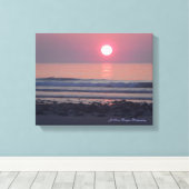 Sunrise over Hampton Beach Canvas Afdruk (Insitu (Houten vloer))
