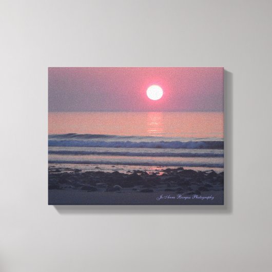Sunrise over Hampton Beach Canvas Afdruk (Voorkant)