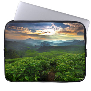 Sunrise over het Boerderij van Tea Laptop Sleeve