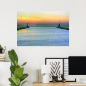 Sunrise over het Kanaal Poster (Thuiskantoor)