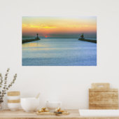 Sunrise over het Kanaal Poster (Keuken)