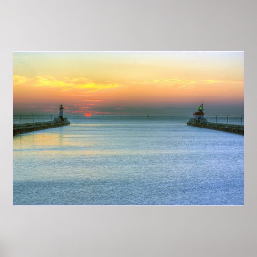 Sunrise over het Kanaal Poster (Voorkant)