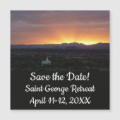 Sunrise over het landschap St. George Utah (Voorkant)