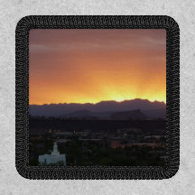 Sunrise over het landschap St. George Utah