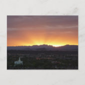 Sunrise over het landschap St. George Utah Briefkaart (Voorkant)
