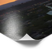 Sunrise over het landschap St. George Utah Foto Afdruk (Hoek)