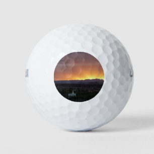 Sunrise over het landschap St. George Utah Golfballen