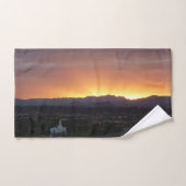 Sunrise over het landschap St. George Utah Handdoek (Handdoek)