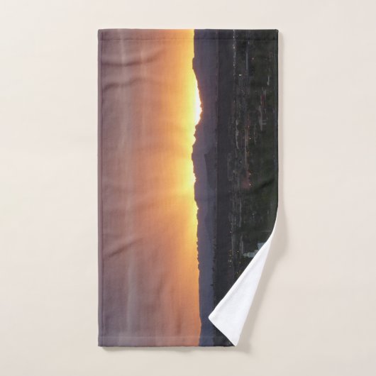 Sunrise over het landschap St. George Utah Handdoek (Handdoek)