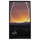 Sunrise over het landschap St. George Utah Klein Cadeauzakje (Achterkant)