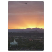 Sunrise over het landschap St. George Utah Klembord (Achterkant)