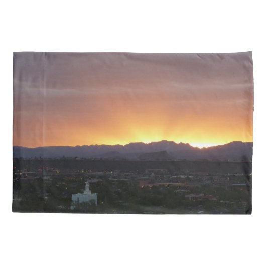 Sunrise over het landschap St. George Utah Kussensloop (Achterkant)