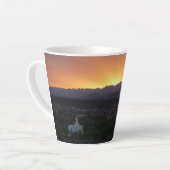 Sunrise over het landschap St. George Utah Latte Mok (Linkerhoek)
