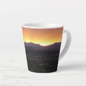 Sunrise over het landschap St. George Utah Latte Mok (Rechterhoek)