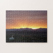 Sunrise over het landschap St. George Utah