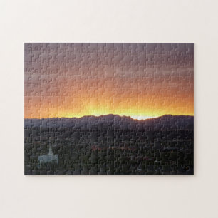 Sunrise over het landschap St. George Utah Legpuzzel